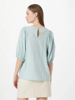 MOSS COPENHAGEN Blouses Met Korte Mouw Blouse Nianna Melody Dames Lichtblauw 8 MOSS COPENHAGEN Blouses Met Korte Mouw Blouse Nianna Melody Dames Lichtblauw -Moss Copenhagen Verkoop f6657413d567a415c5b87e91d3f515c4