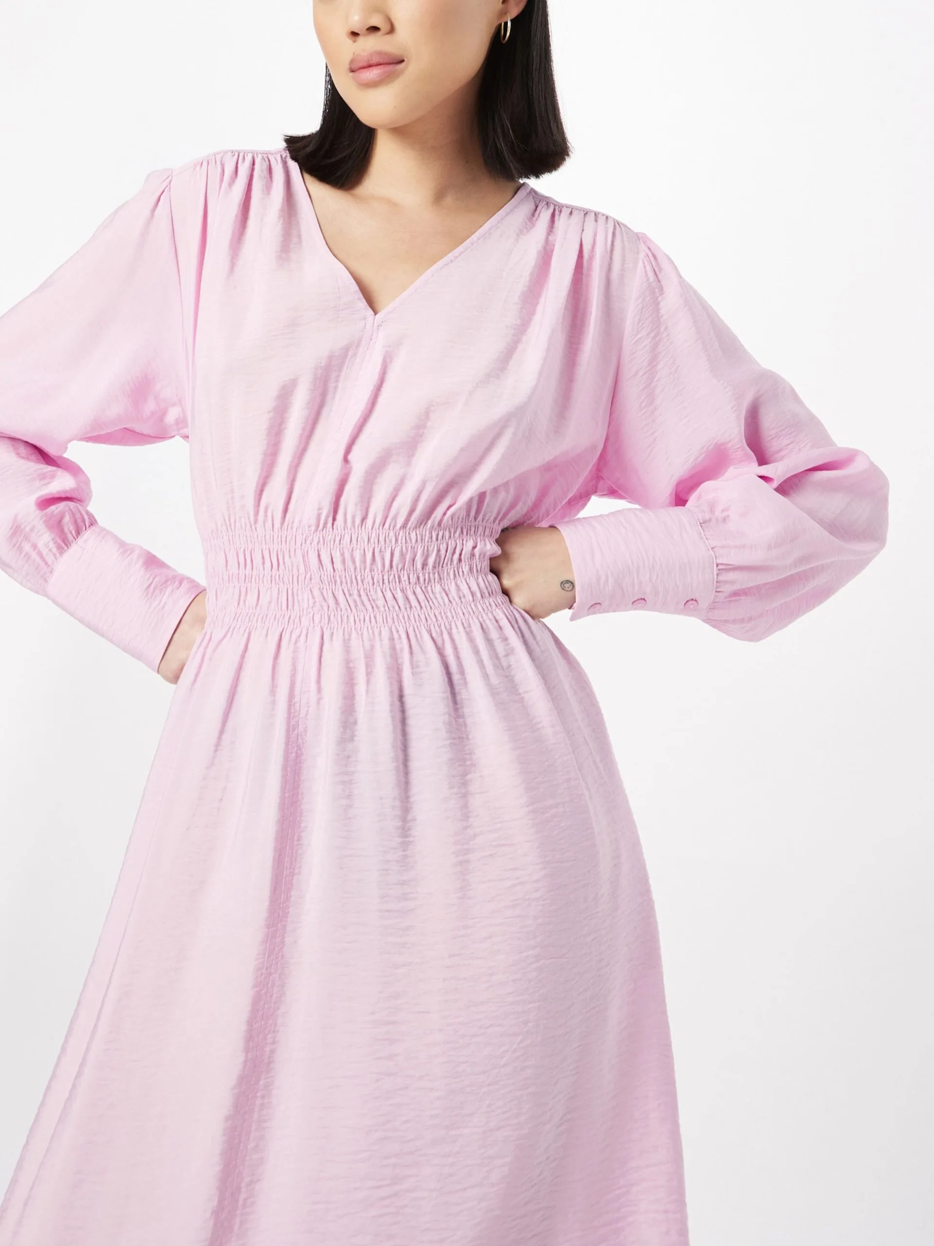 MOSS COPENHAGEN Midi Jurken Jurk Dames Lavendel 5 MOSS COPENHAGEN Midi Jurken Jurk Dames Lavendel - Afbeelding 5