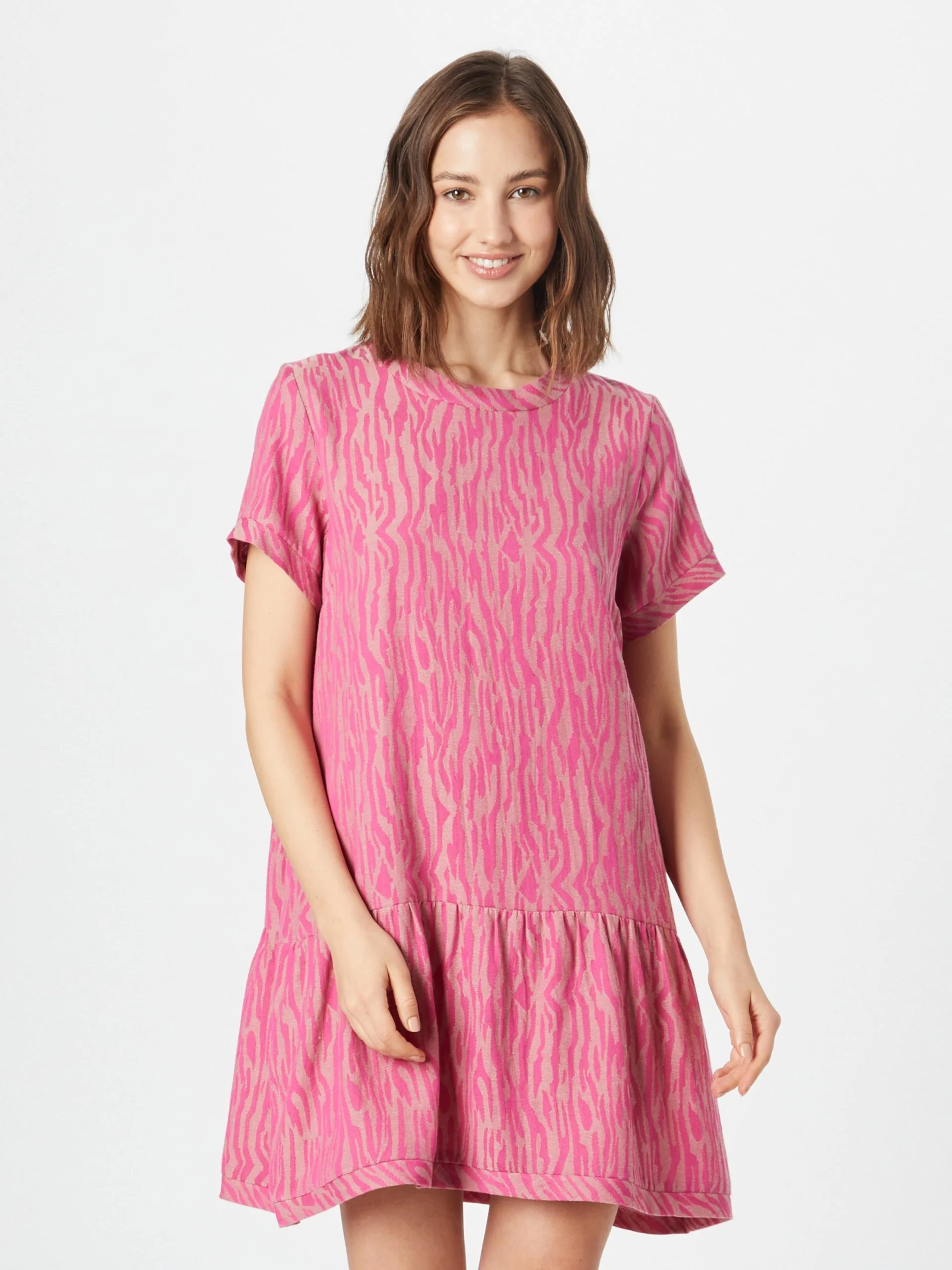 Zomerjurken Zomerjurk Dames Rosa / Framboos 3 Zomerjurken Zomerjurk Dames Rosa / Framboos - Afbeelding 3