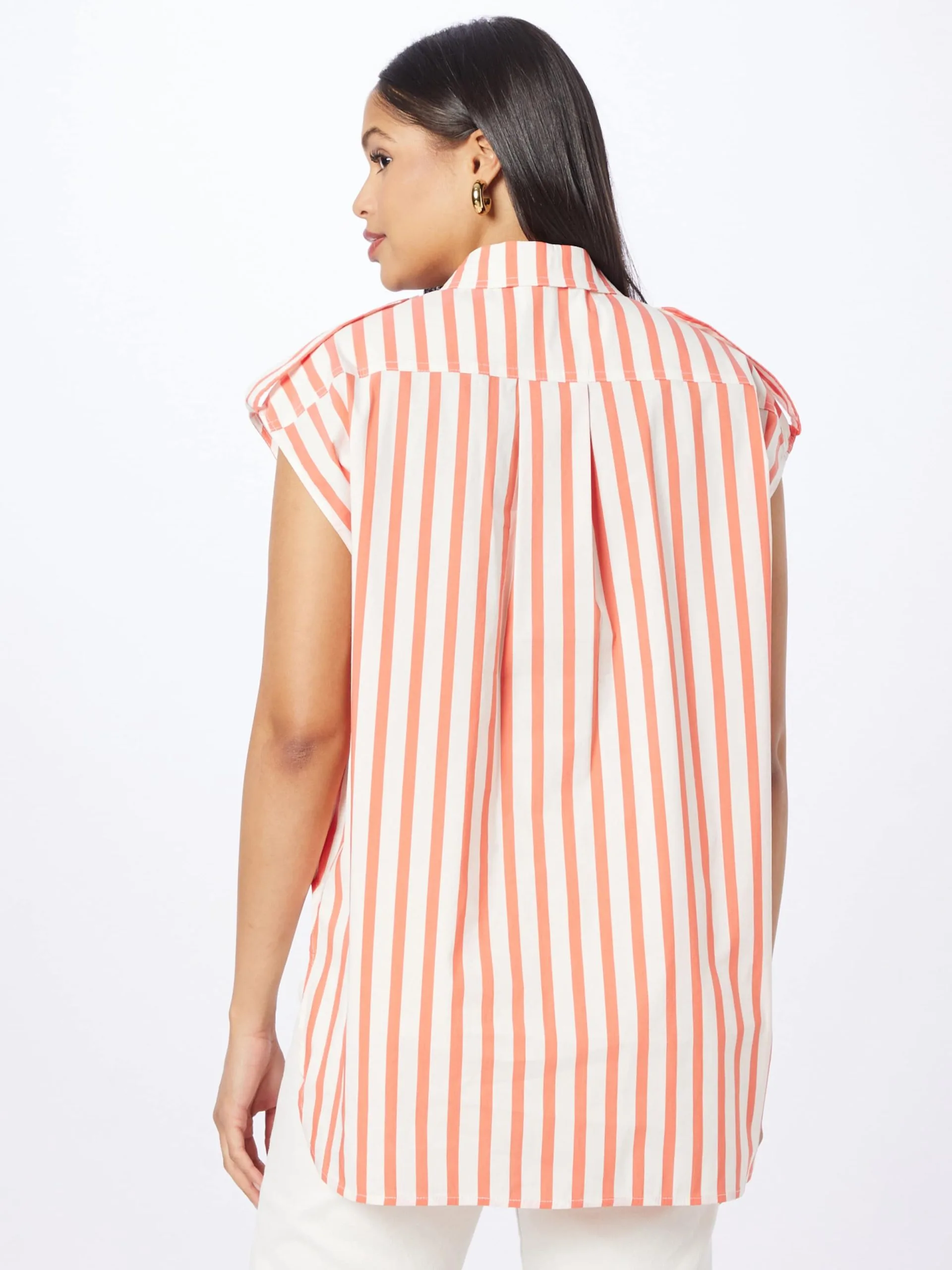 Blouses Met Korte Mouw Blouse Kriz Dames Watermeloen Rood 4 Blouses Met Korte Mouw Blouse Kriz Dames Watermeloen Rood - Afbeelding 4